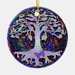Tree of Life New Beginnings by Amelia Carrie Ceram Ceramic Ornament