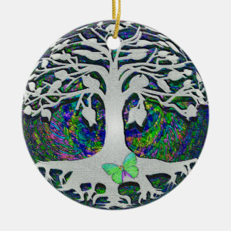 Tree of Life New Beginnings by Amelia Carrie Ceramic Ornament