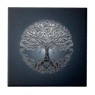 Tree of Life Nova Blue Tile