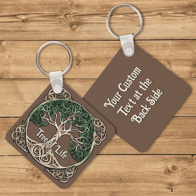 Tree of Life Paper Quilling Keychain (Creator Uploaded)