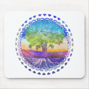 Tree of Life Peace, Love & Balance Mouse Pad