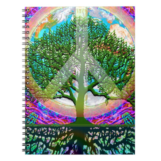 Tree of Life Peace Notebook (Front)