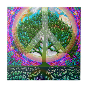 Tree of Life Peace Tile