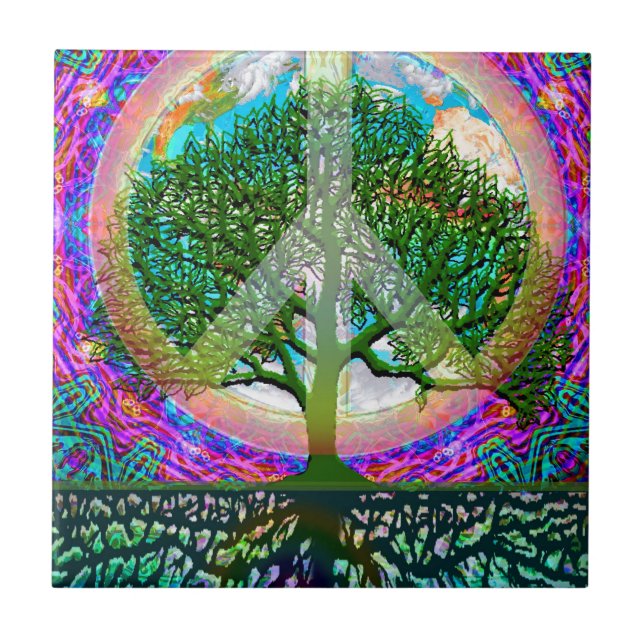 Tree of Life Peace Tile (Front)