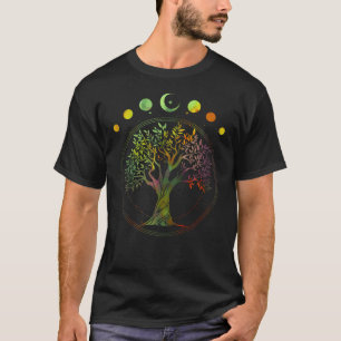 Tree of Life Phases of the Moon T-Shirt