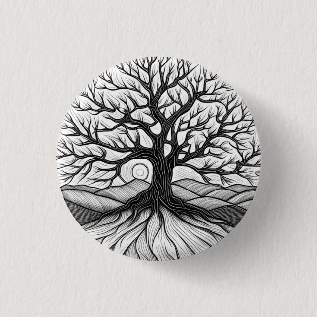 Tree of Life Pinback Button  (Front)