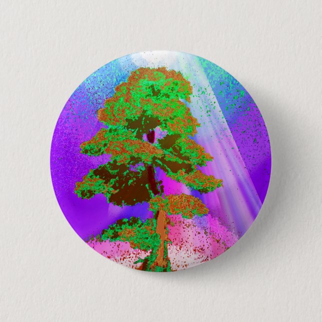Tree of Life Radiance 2 Inch Round Button (Front)
