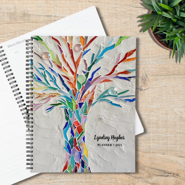 Tree Of Life Rainbow Colours Custom Name 2023  Planner (Creator Uploaded)
