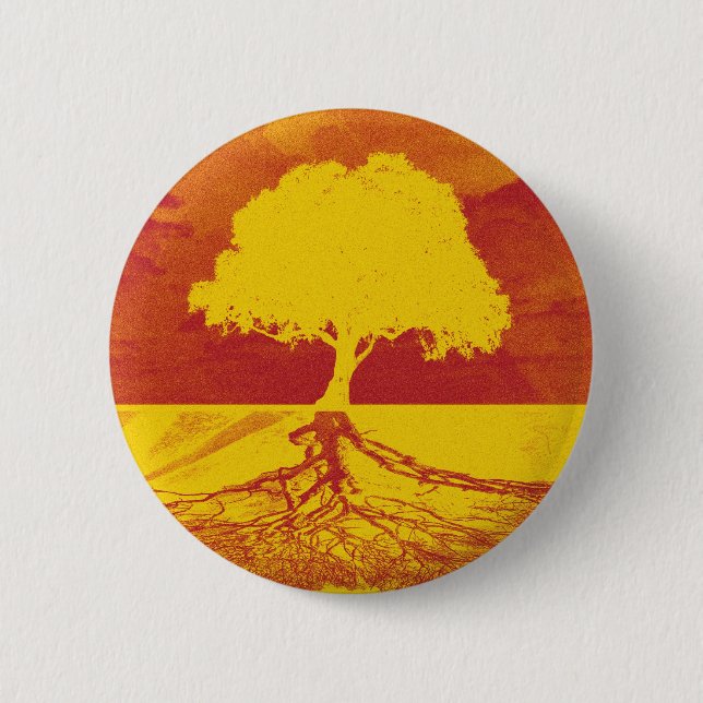 Tree of Life Relaxation 2 Inch Round Button (Front)