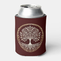 Tree of Life Rustic Dark Red Celtic