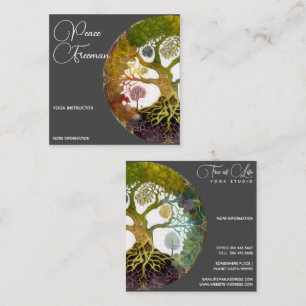 Tree of Life   Seasons Square Business Card