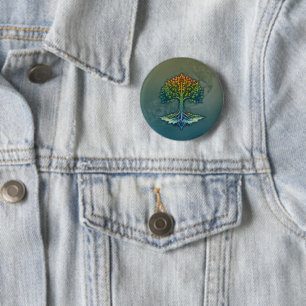 Tree of Life Shifting Dawn 2 Inch Round Button