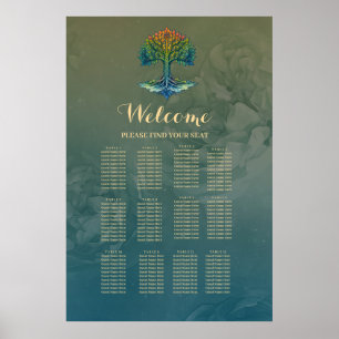 Tree of Life Shifting Dawn Poster