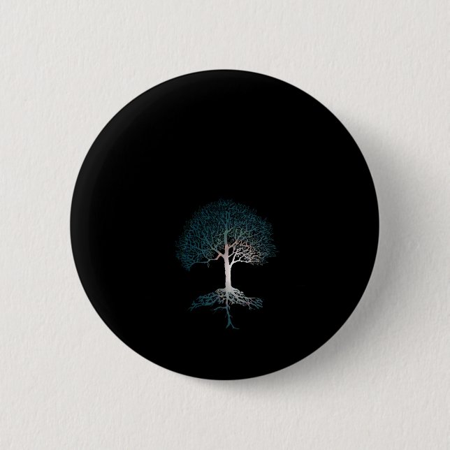 Tree of Life Silent Night 2 Inch Round Button (Front)