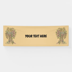 Tree Of Life - Spirals Leaves Fruits 1 Banner