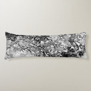 Tree Of Life - Spirals Leaves Grunge Style 1 Body Pillow
