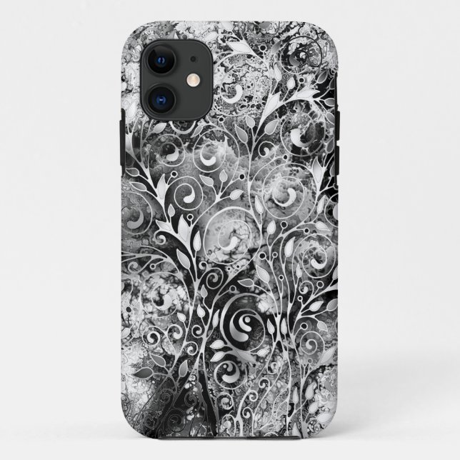Tree Of Life - Spirals Leaves Grunge Style 1 Case-Mate iPhone Case (Back)