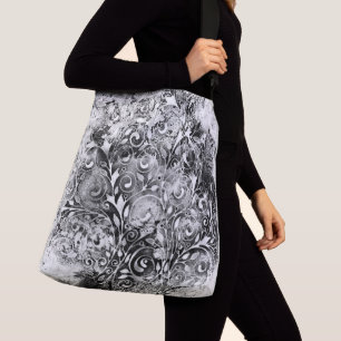 Tree Of Life - Spirals Leaves Grunge Style 1 Crossbody Bag