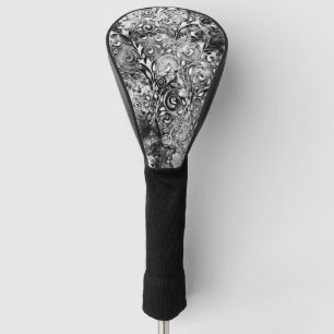 Tree Of Life - Spirals Leaves Grunge Style 1 Golf Head Cover