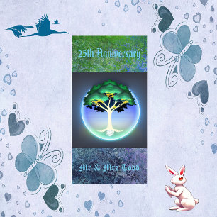 Tree Of Life Spirituality 25th Anniversary Party  Napkin