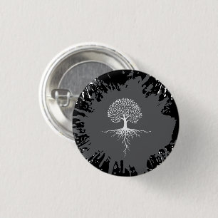 Tree of Life Splatter Pin Button