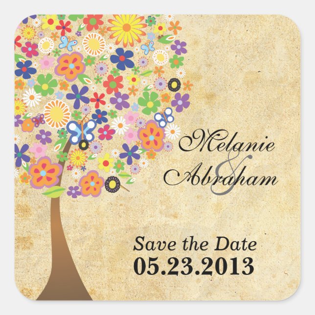 Tree of Life Square Sticker (Front)