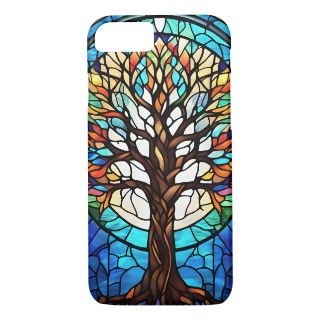 Tree of Life Stained Glass Design Case-Mate iPhone Case (Back)