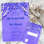 Tree of Life Stars Watercolor Bat Bar Mitzvah RSVP Card<br><div class="desc">Perfect response card for a bat mitzvah, bar mitzvah or other Jewish celebration! Hand made art for you! FULLY CUSTOMIZABLE! Click on “Personalize” above to edit the text.. Click "edit using design tool" to adjust the fonts, colours and placements, box sizes, add your own text, and to delete the back...</div>
