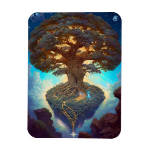Tree Of Life Surreal Nature Art Magnet