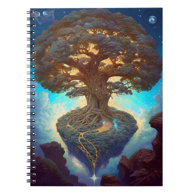Tree Of Life Surreal Nature Art Notebook (Front)