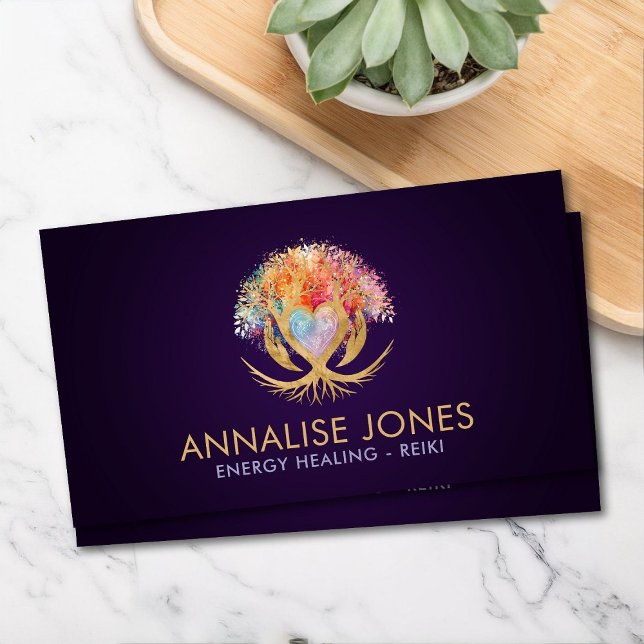 Tree of life - The Healer's Embrace Business Card (Creator Uploaded)