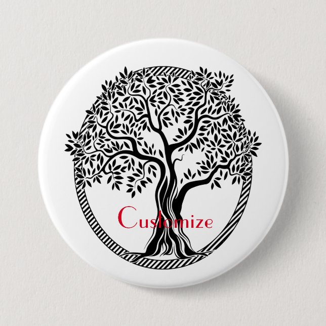 Tree of Life  Thunder_Cove 3 Inch Round Button (Front)