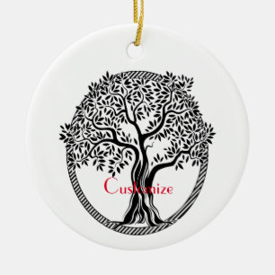 Tree of Life  Thunder_Cove   Ceramic Ornament