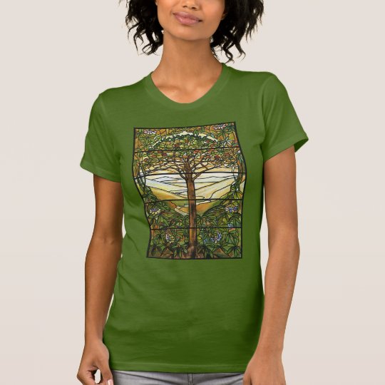 Tree of Life/Tiffany Stained Glass Window T-Shirt