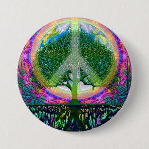 Tree of Life Unity and Peace 3 Inch Round Button