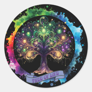 Tree of Life v2 Classic Round Sticker