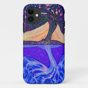 Tree of Life Water's Reflection features a tree of iPhone 11 Case