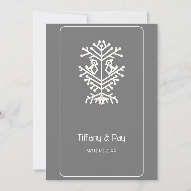 Tree of Life Wedding Invitation (Front)