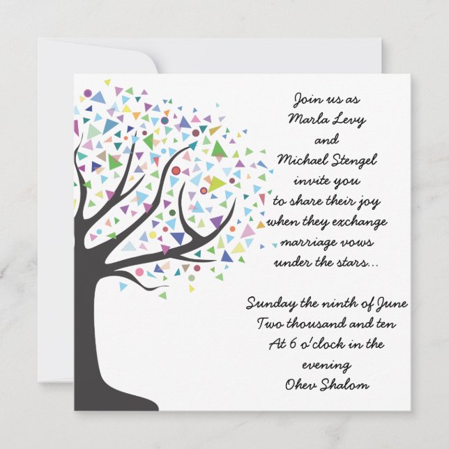 Tree of Life wedding Invitation (Front)