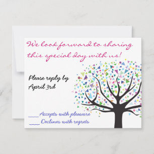 Tree of Life Wedding Invitation Invite Reply