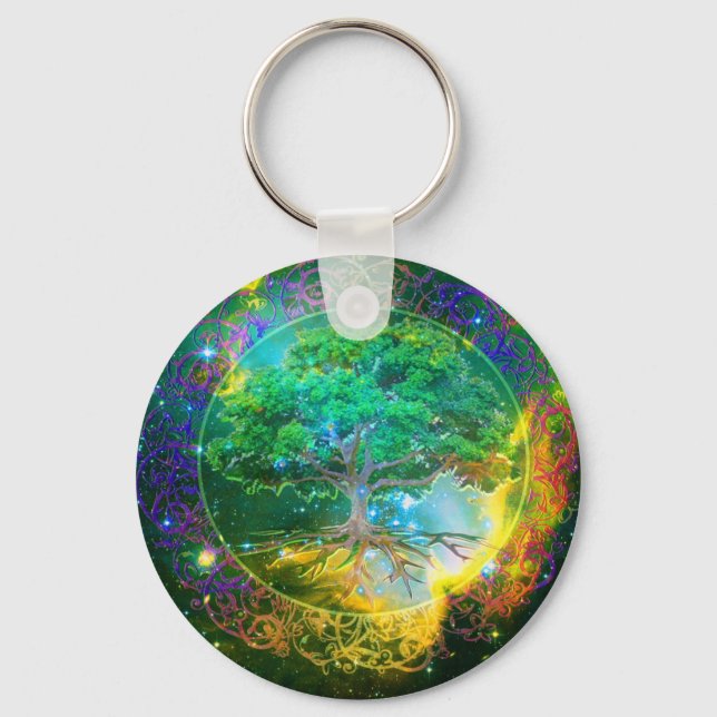 Tree of Life Wellness Keychain (Front)
