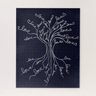  Tree of Life With Hearts Meaningful & Challenging Jigsaw Puzzle