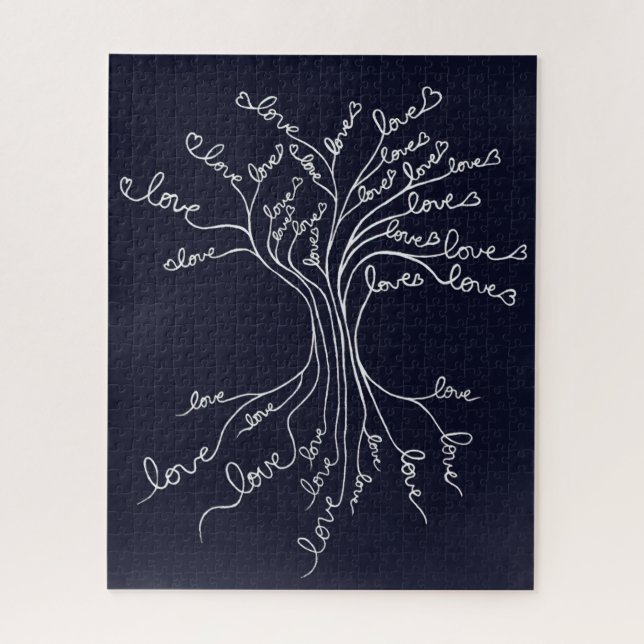  Tree of Life With Hearts Meaningful & Challenging Jigsaw Puzzle (Vertical)