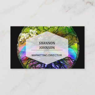 Tree of Life with Rainbow Heart Business Card