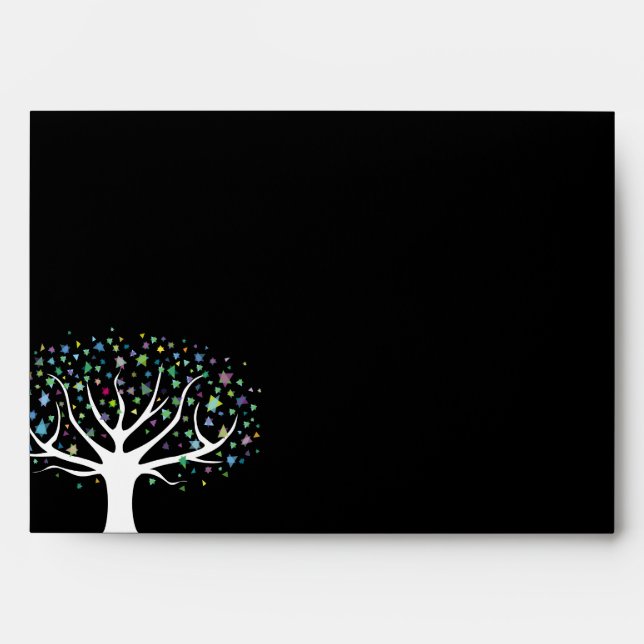 TREE of LIFE with STARS Bat Mitzvah Envelope (Front)