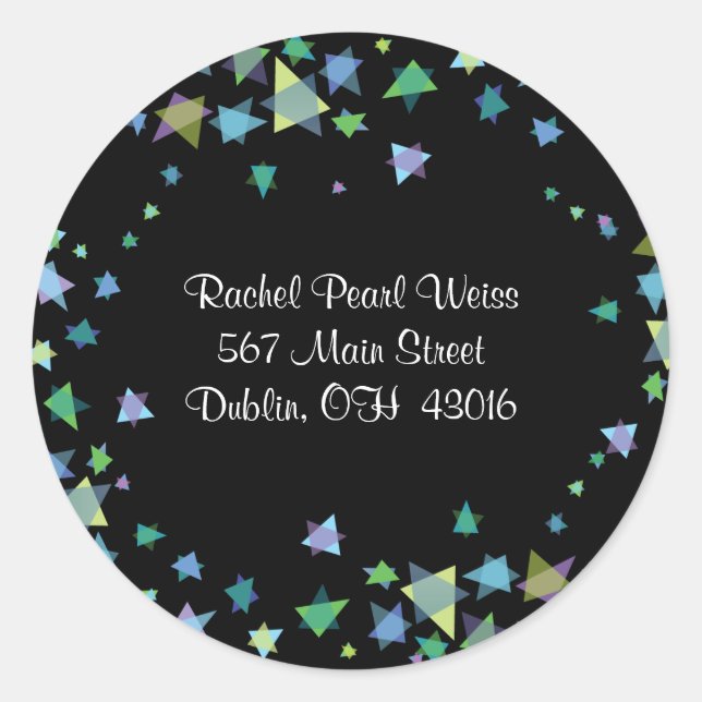 TREE of LIFE with STARS Return Address Sticker (Front)