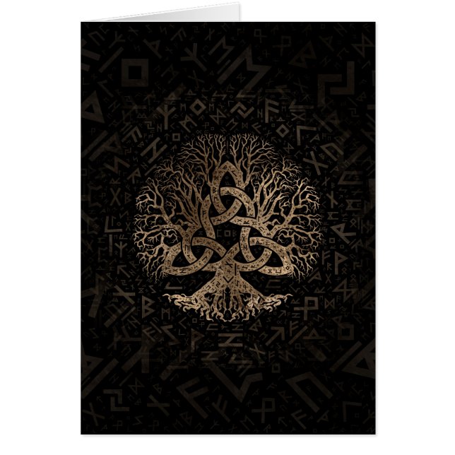 Tree of life with Triquetra on Futhark pattern (Front)