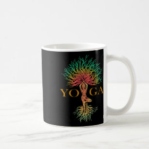 Tree Of Life With Woman Yoga Chakra Haka Yoga Coffee Mug