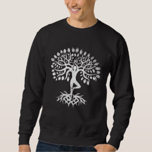 Tree of life Woman in Vrksasana Pose for Women Hak Sweatshirt