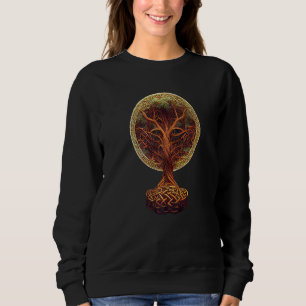 Tree Of Life Yggdrasil Celtic Knotwork Norse Symbo Sweatshirt